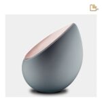 RVS urn - Druppel French RoseGold grijs - 0,85 Liter
