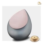 RVS urn - Druppel French RoseGold grijs - 0,85 Liter