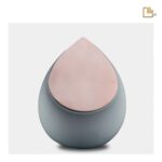 RVS urn - Druppel French RoseGold grijs - 0,85 Liter