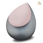 RVS urn - Druppel French RoseGold grijs - 4,80 Liter