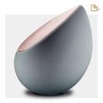 RVS urn - Druppel French RoseGold grijs - 4,80 Liter