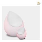 RVS urn - Druppel roze - 0,11 Liter
