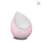 RVS urn - Druppel roze - 0,85 Liter