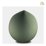 RVS urn - Druppel Sage groen - 0,85 Liter