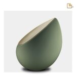 RVS urn - Druppel Sage groen - 0,85 Liter