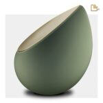 RVS urn - Druppel Sage groen - 4,80 Liter