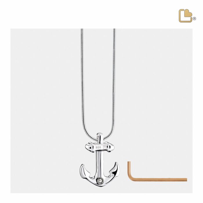 Urn - Anchor Ashes Pendant - zilver
