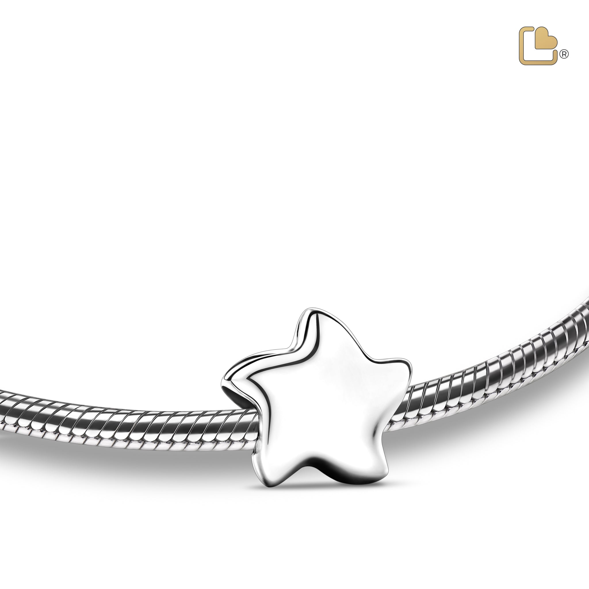 Urn - Angelic Ster Ashes Bead - zilver Urn - Angelic Ster Ashes Bead - zilver