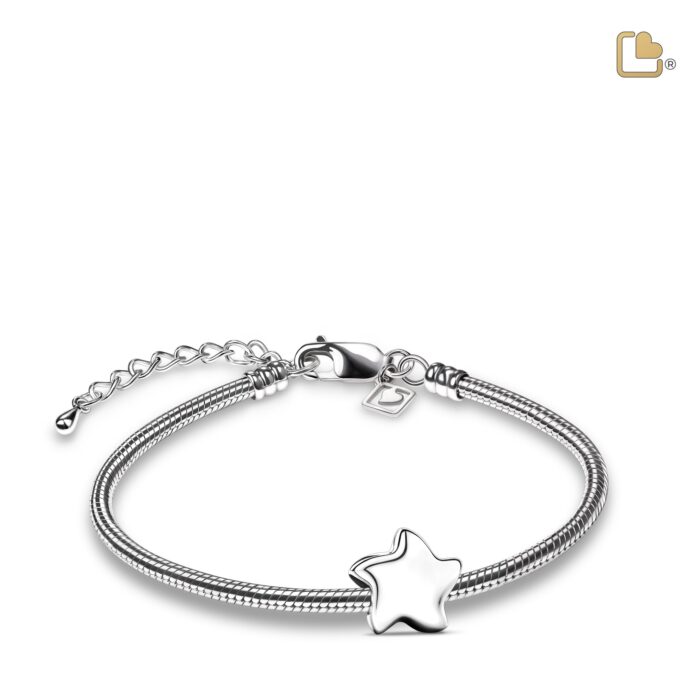 Urn - Angelic Ster Ashes Bead - zilver