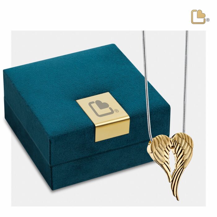 Urn - AngelWings Ashes Pendant Vermeil - goud