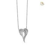 Urn - AngelWings Ashes Pendant - zilver