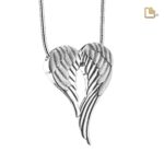 Urn - AngelWings Ashes Pendant - zilver