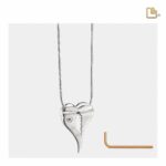 Urn - AngelWings Ashes Pendant - zilver