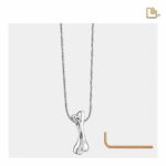 Urn - DogBone Ashes Pendant - zilver