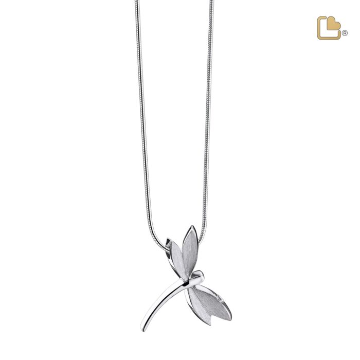 Urn - DragonFly Ashes Pendant - zilver