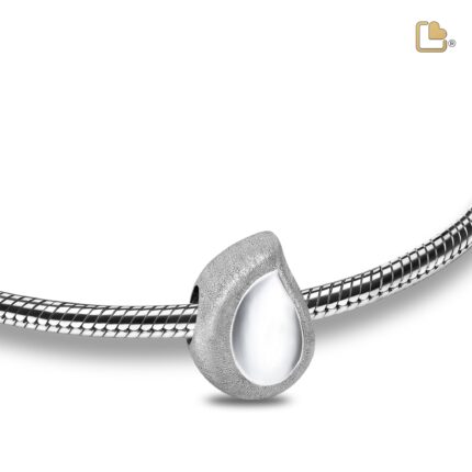 Urn - Druppel Ashes Bead - zilver