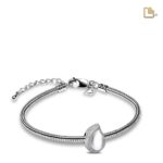 Urn - Druppel Ashes Bead - zilver