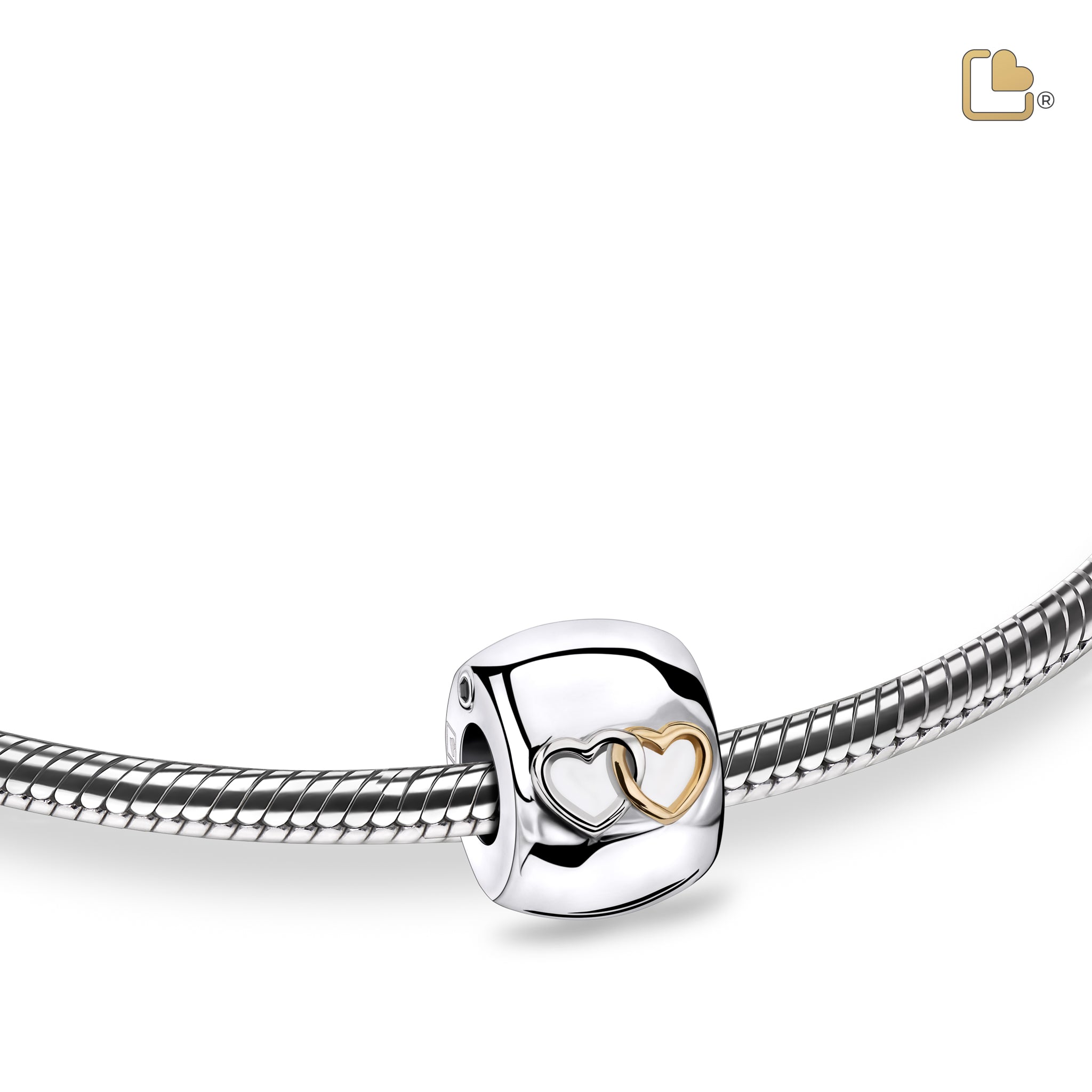 Urn - Entwined Hearts Ashes Bead Vermeil - zilver Urn - Entwined Hearts Ashes Bead Vermeil - zilver