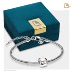 Urn - Entwined Hearts Ashes Bead Vermeil - zilver