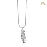 Urn - Feather Ashes Pendant - zilver
