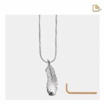 Urn - Feather Ashes Pendant - zilver
