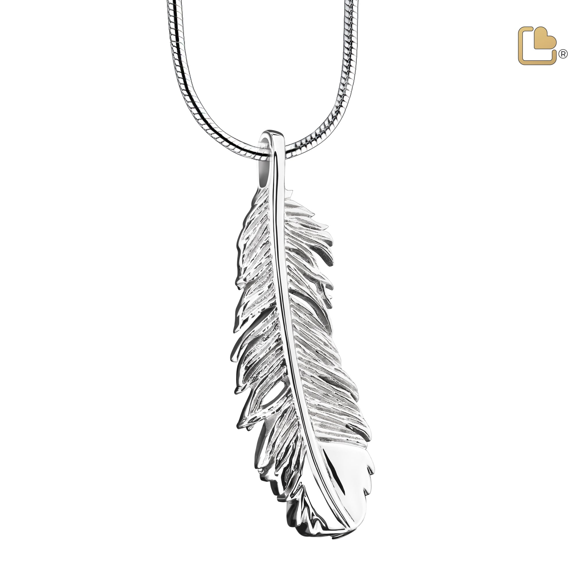 Urn - Feather Ashes Pendant - zilver Urn - Feather Ashes Pendant - zilver
