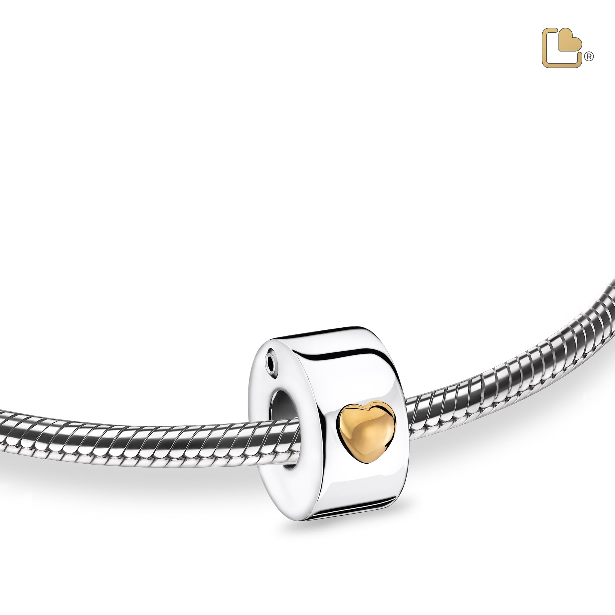 Urn - Glowing Hart Ashes Bead Vermeil - zilver Urn - Glowing Hart Ashes Bead Vermeil - zilver