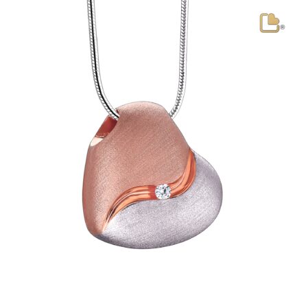 Urn - HeartFelt Ashes Pendant Vermeil w/Zirconia - zilver