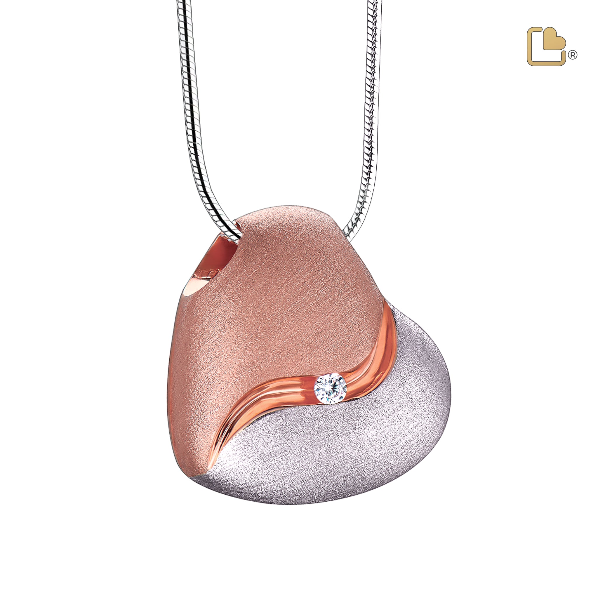 Urn - HeartFelt Ashes Pendant Vermeil w/Zirconia - zilver Urn - HeartFelt Ashes Pendant Vermeil w/Zirconia - zilver