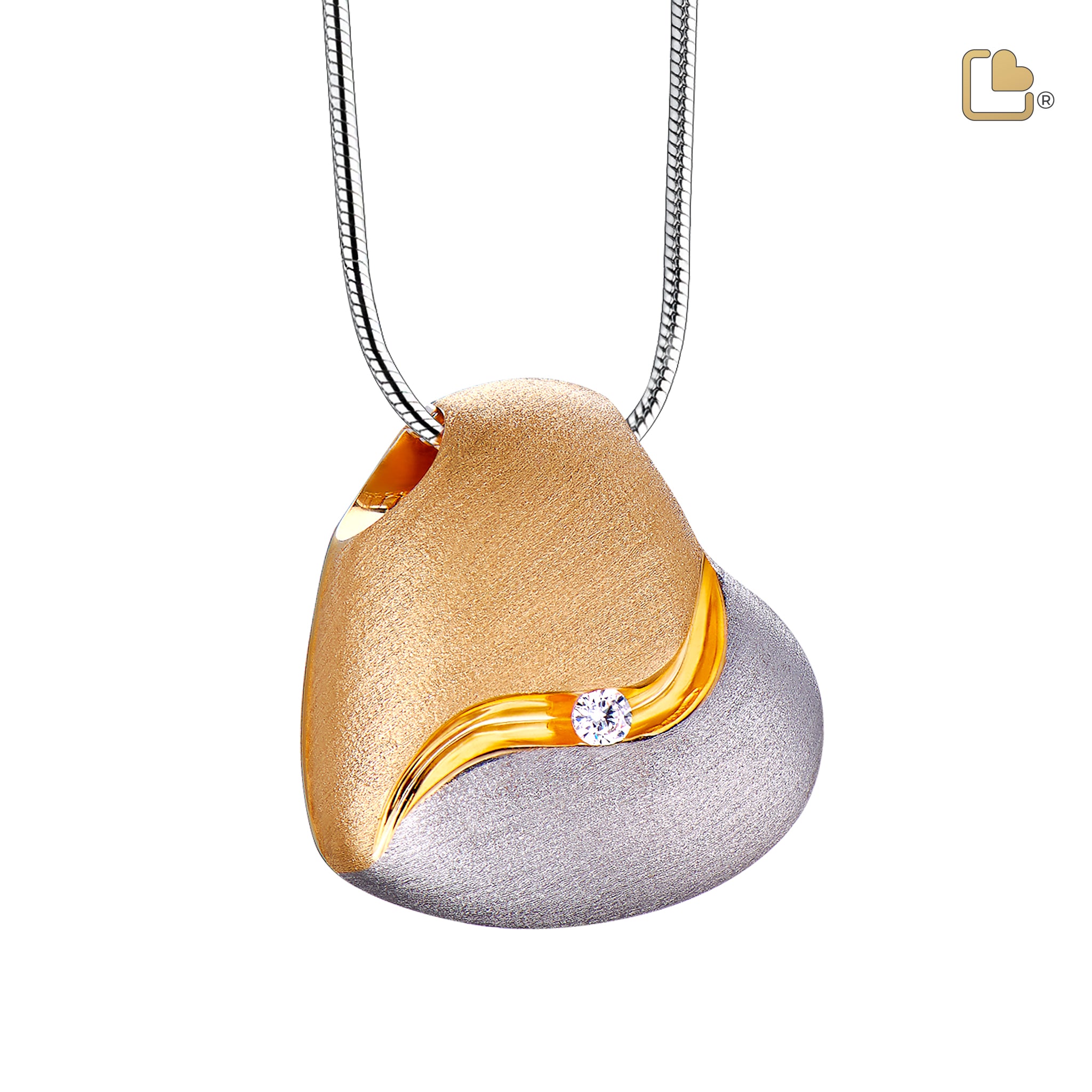 Urn - HeartFelt Ashes Pendant Vermeil w/Zirconia - zilver Urn - HeartFelt Ashes Pendant Vermeil w/Zirconia - zilver