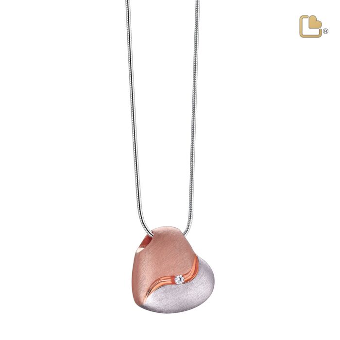 Urn - HeartFelt Ashes Pendant Vermeil w/Zirconia - zilver