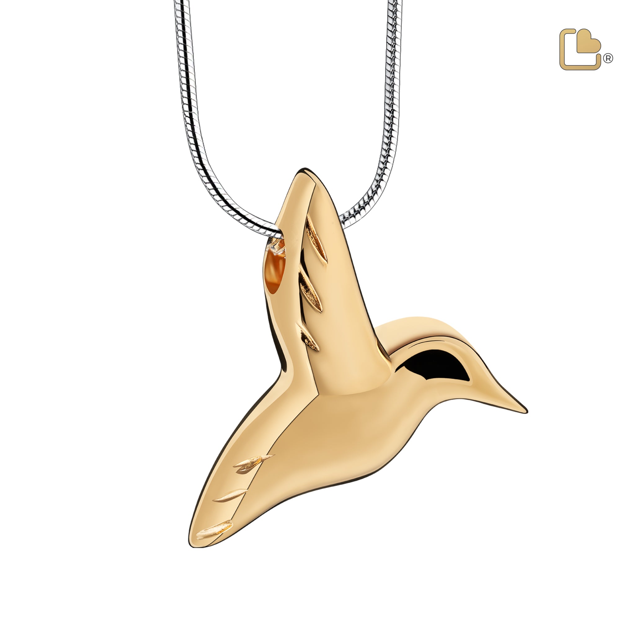 Urn - HummingBird Ashes Pendant Vermeil - goud Urn - HummingBird Ashes Pendant Vermeil - goud
