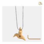 Urn - HummingBird Ashes Pendant Vermeil - goud