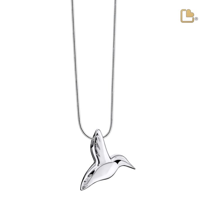 Urn - HummingBird Ashes Pendant - zilver