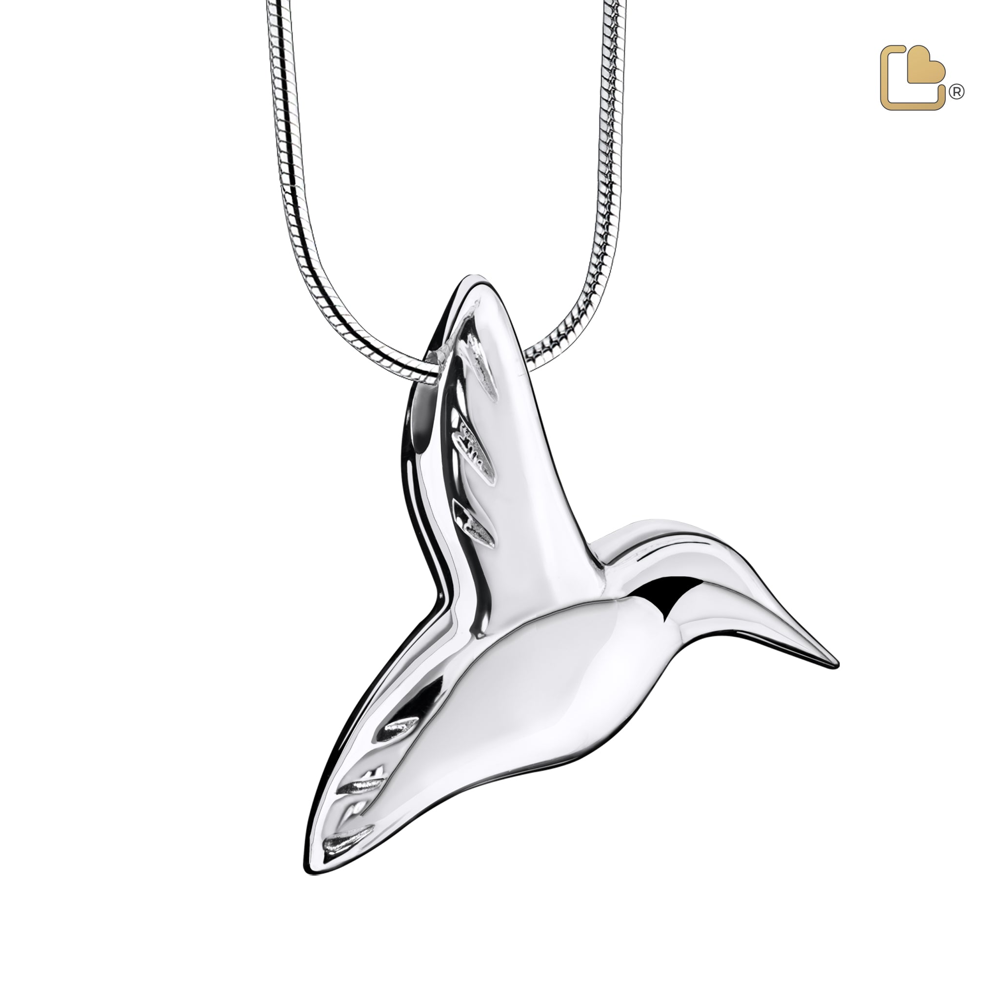 Urn - HummingBird Ashes Pendant - zilver Urn - HummingBird Ashes Pendant - zilver