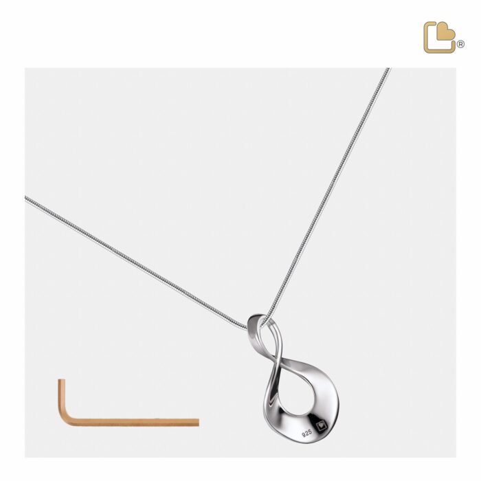 Urn - InfiniteLove Ashes Pendant - zilver