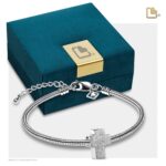 Urn - Kruis Ashes Bead - zilver
