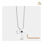Urn - Kruis Ashes Pendant - zilver