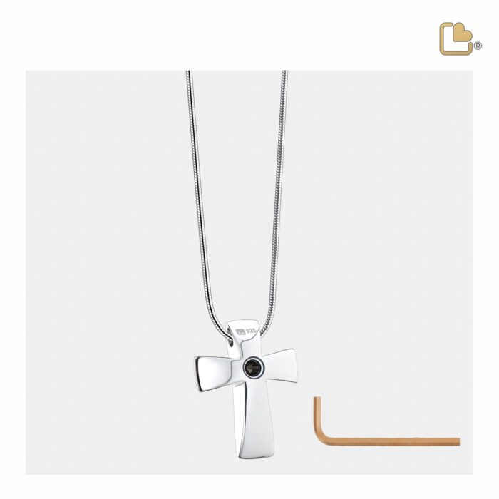 Urn - Kruis Ashes Pendant - zilver