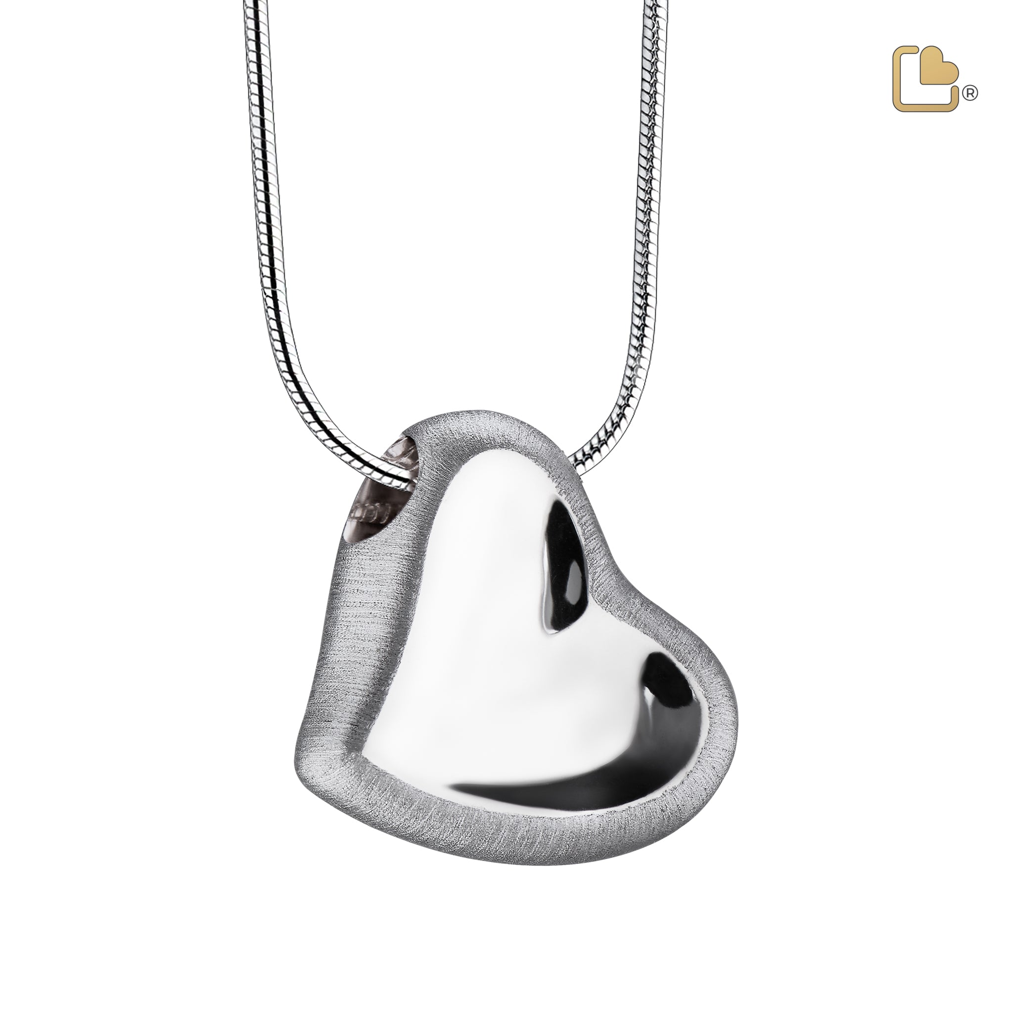 Urn - Leaning Hart Ashes Pendant - zilver Urn - Leaning Hart Ashes Pendant - zilver