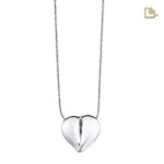 Urn - LoveHeart Ashes Pendant - zilver