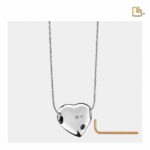 Urn - LoveHeart Ashes Pendant - zilver