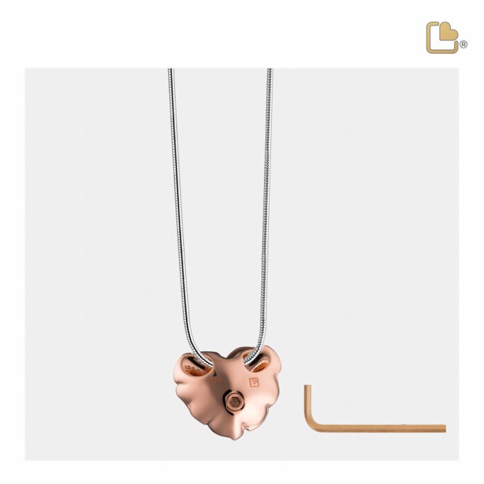 Urn - LoveRose Ashes Pendant RoseGold Vermeil