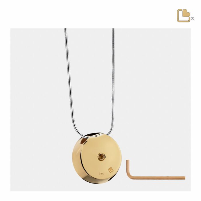 Urn - Mother Ashes Pendant Vermeil - goud