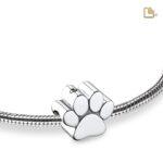 Urn - Pootafdruk Ashes Bead - zilver