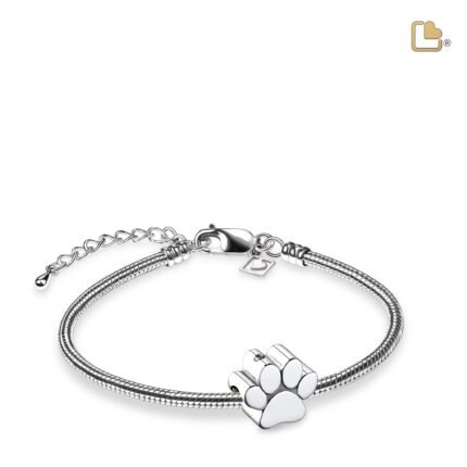 Urn - Pootafdruk Ashes Bead - zilver