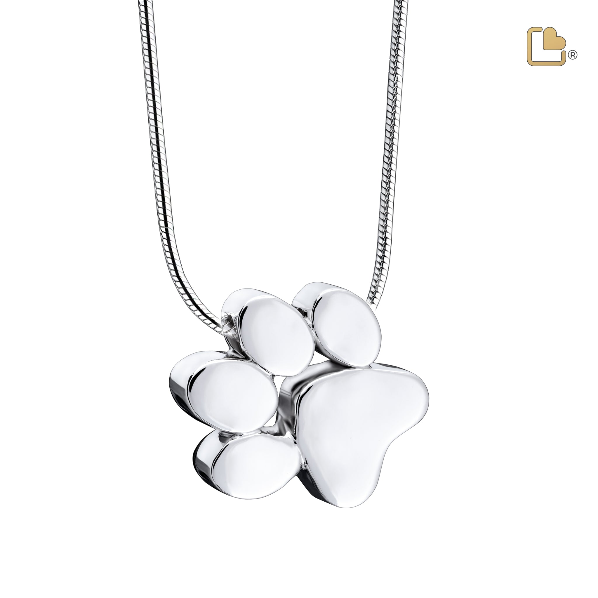 Urn - Pootafdruk Ashes Pendant - zilver Urn - Pootafdruk Ashes Pendant - zilver