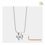 Urn - Pootafdruk Ashes Pendant - zilver
