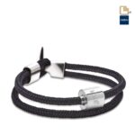 Urn - TB-BC1-S Memento Bracelet (S) Cord Ashes Bead - zwart