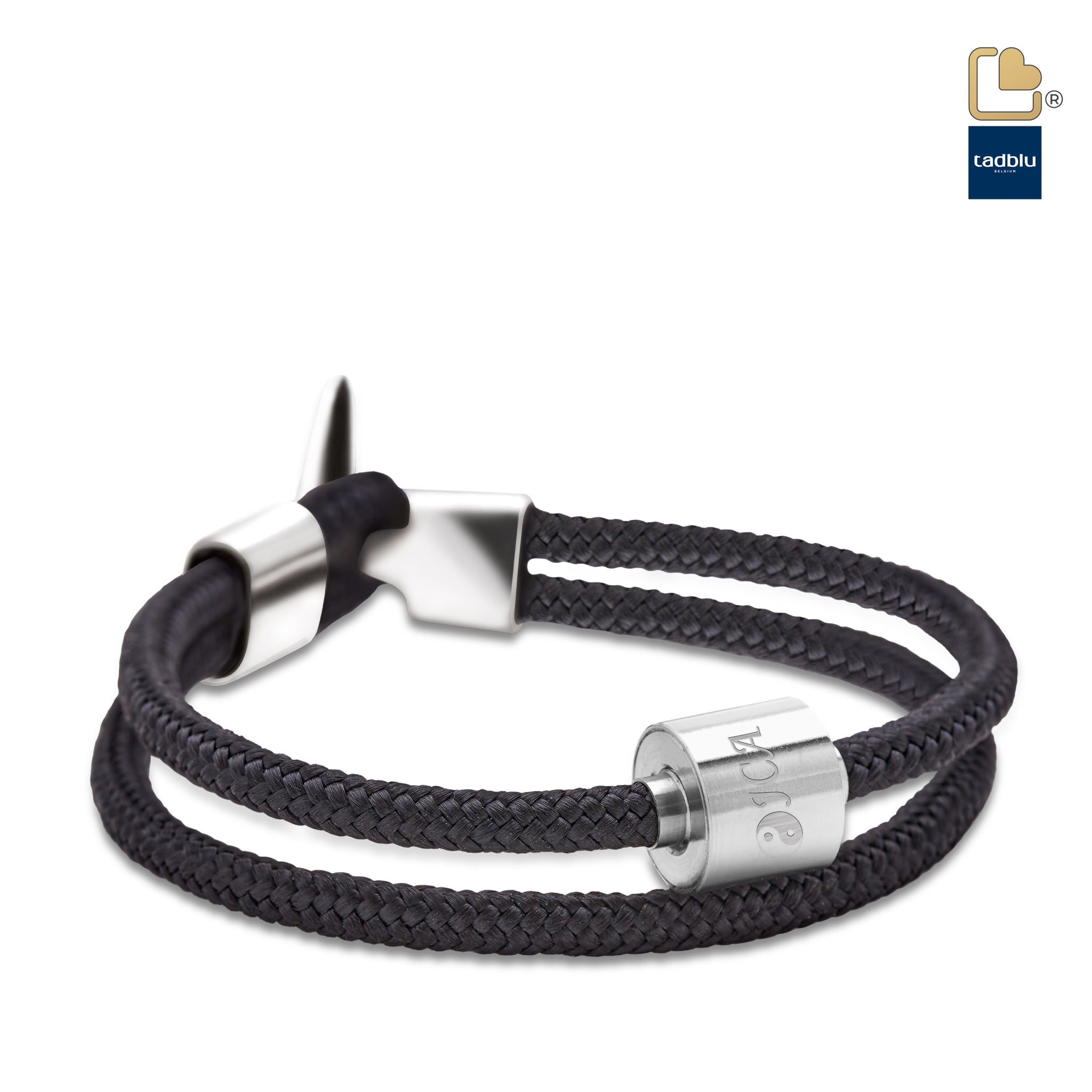 Urn - TB-BC1-S Memento Bracelet (S) Cord Ashes Bead - zwart Urn - TB-BC1-S Memento Bracelet (S) Cord Ashes Bead - zwart